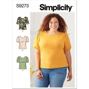 Simplicity Sewing Pattern 9273 Misses Top Size‎ XXS-XXL